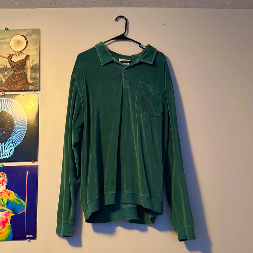 SOFT TEAL SWEATER! Beautiful color and great feeling XL